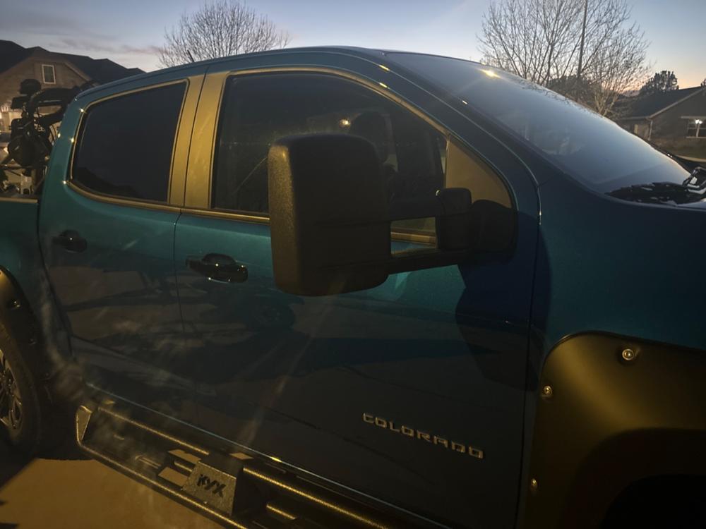 2015 - 2022 Colorado / Canyon Tow Mirrors (Style 1) - Customer Photo From David Rosche