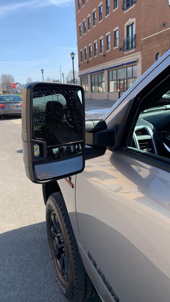 GM Style Dodge Ram 2500/3500 Tow Mirrors (2019-2022) - Style 2 - Customer Photo From Jason Mcclellan