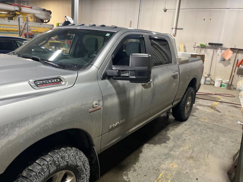 GM Style Dodge Ram 2500/3500 Tow Mirrors (2019-2022) - Style 2 - Customer Photo From Chad Russell