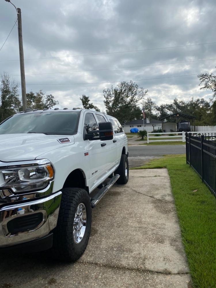 GM Style Dodge Ram 2500/3500 Tow Mirrors (2019-2022) - Style 2 - Customer Photo From Jody Whitley