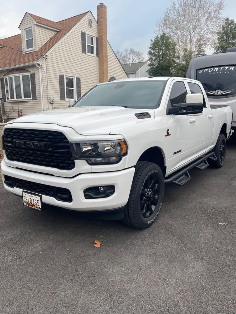 GM Style Dodge Ram 2500/3500 Tow Mirrors (2019-2022) - Style 2 - Customer Photo From Rob Wehberg