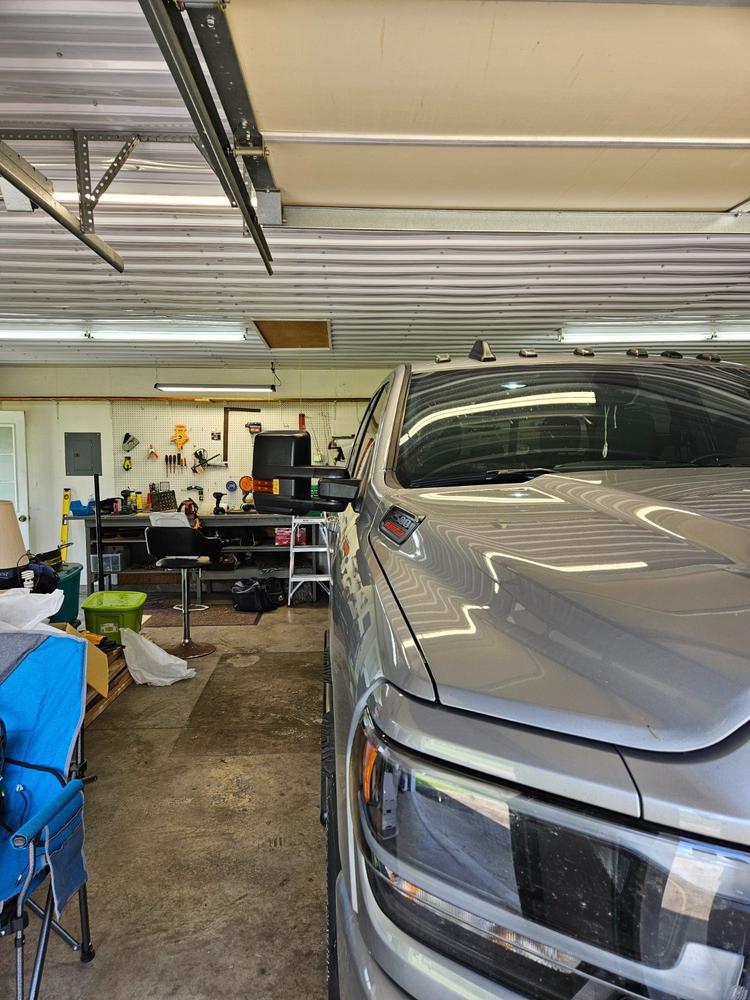 GM Style Dodge Ram 2500/3500 Tow Mirrors (2019-2022) - Style 2 - Customer Photo From John Smith