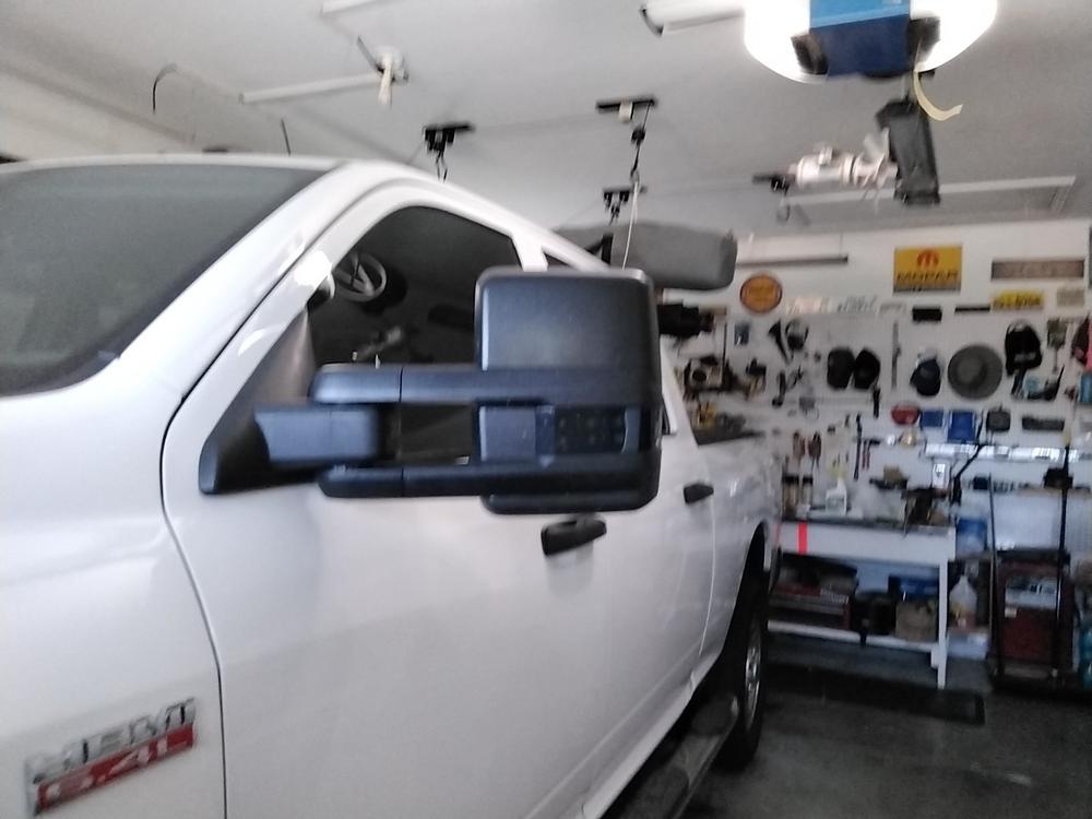 GM Style Dodge Ram 2500/3500 Tow Mirrors (2019-2022) - Style 2 - Customer Photo From Stuart Farr