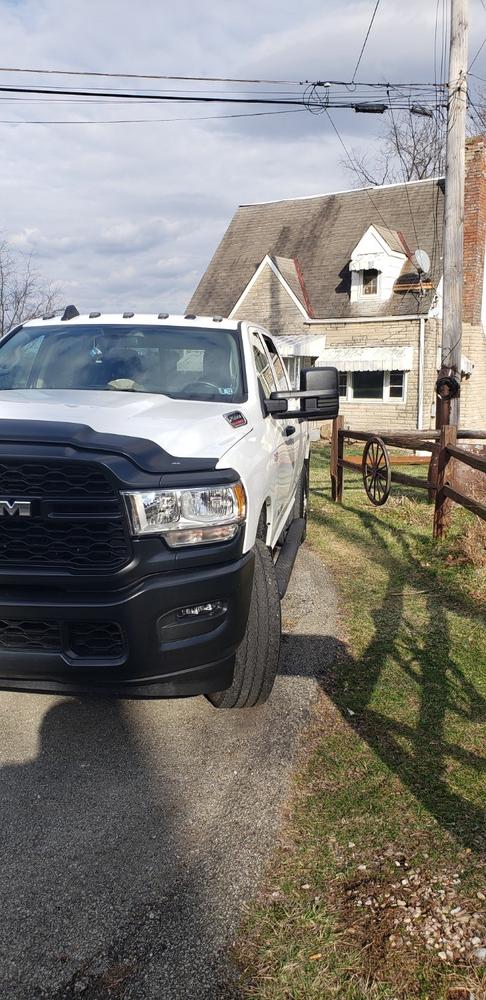 GM Style Dodge Ram 2500/3500 Tow Mirrors (2019-2022) - Style 2 - Customer Photo From Brandon Anderson