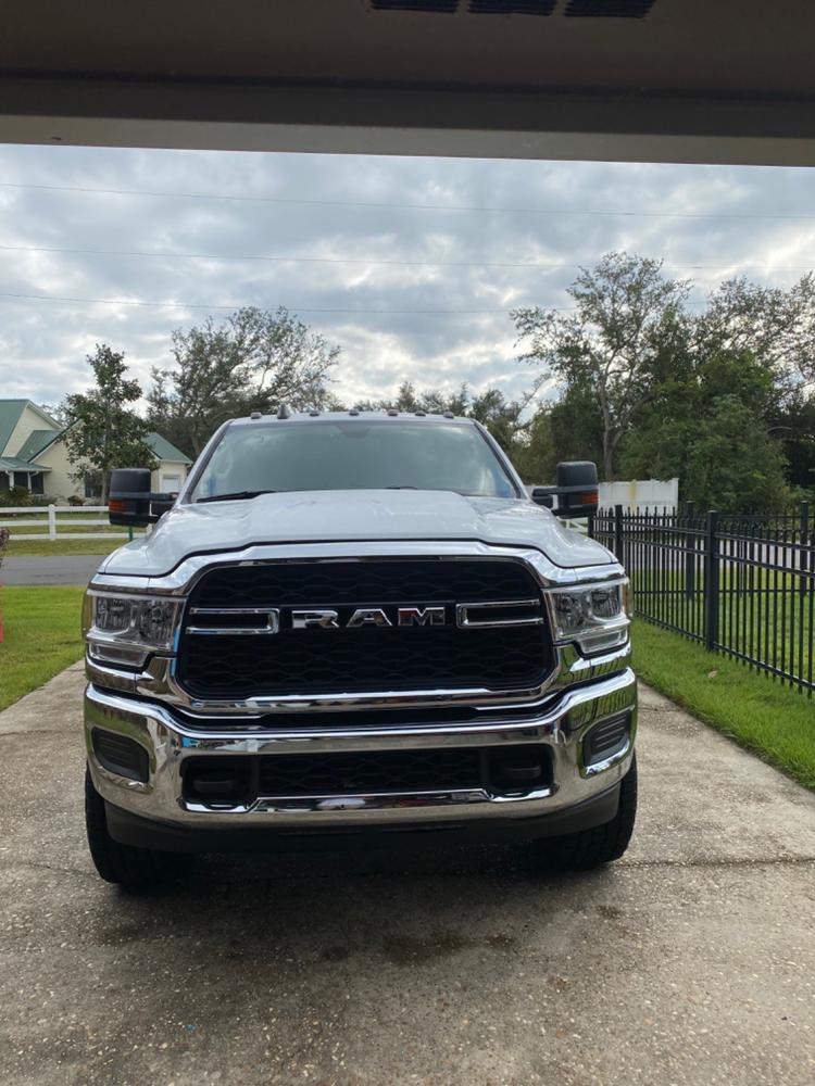 GM Style Dodge Ram 2500/3500 Tow Mirrors (2019-2022) - Style 2 - Customer Photo From Jody Whitley