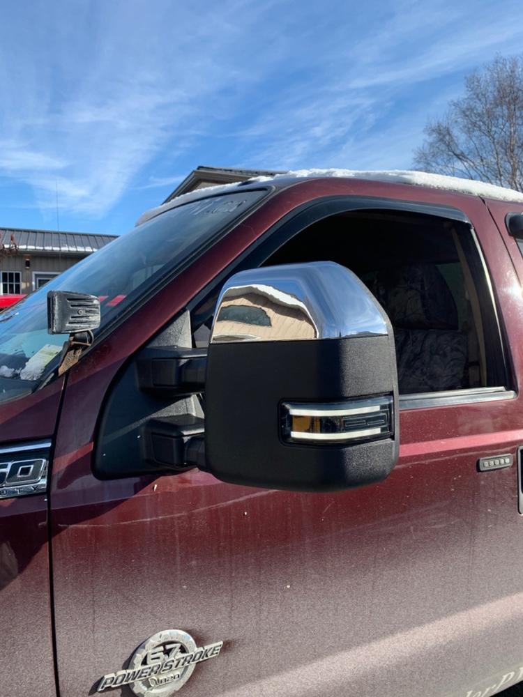Ford F250/F350 Superduty (2008-2016) New Style Tow Mirrors (Door Buster) - Customer Photo From Sean Whitelock