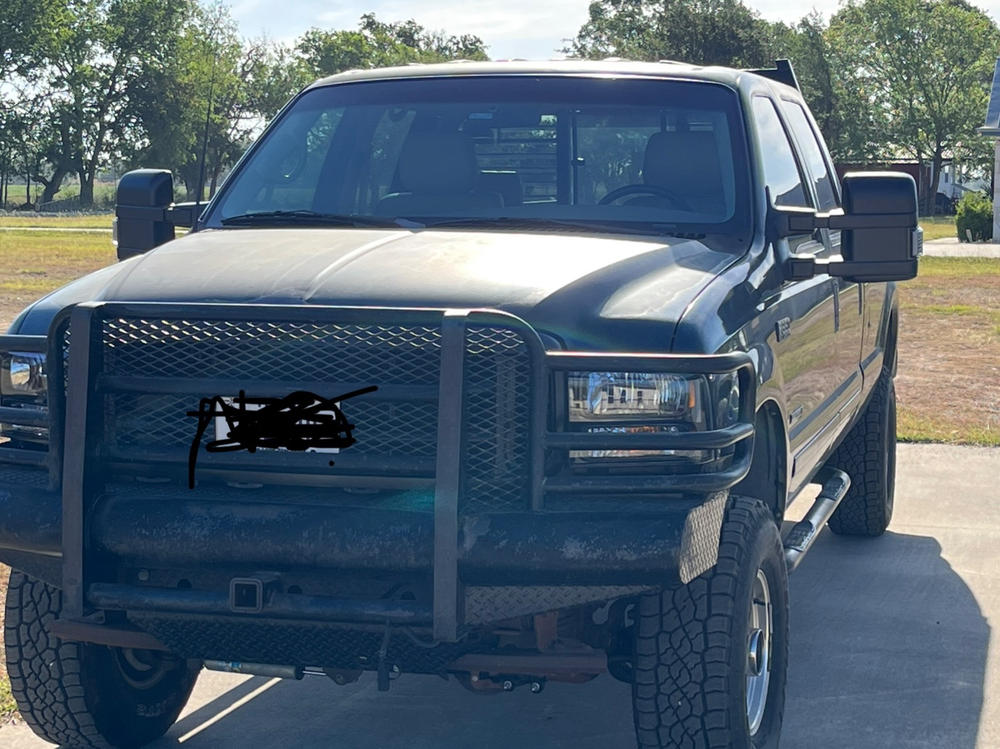 Ford F250/F350/F450/F550 Superduty (1999-2001) Tow Mirrors - 2008 Style - Customer Photo From Steve Tedford