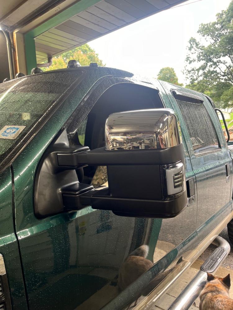 Ford F250/F350 Superduty (2008-2016) Tow Mirrors - 2008 Style - Customer Photo From Nate McDonald