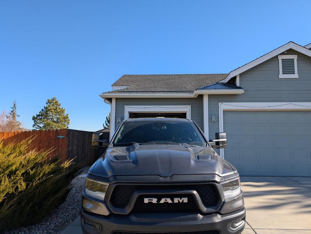 GM Style Dodge Ram 1500 Tow Mirrors (2019-2024) - Style 2 - Customer Photo From Dale Kaduk