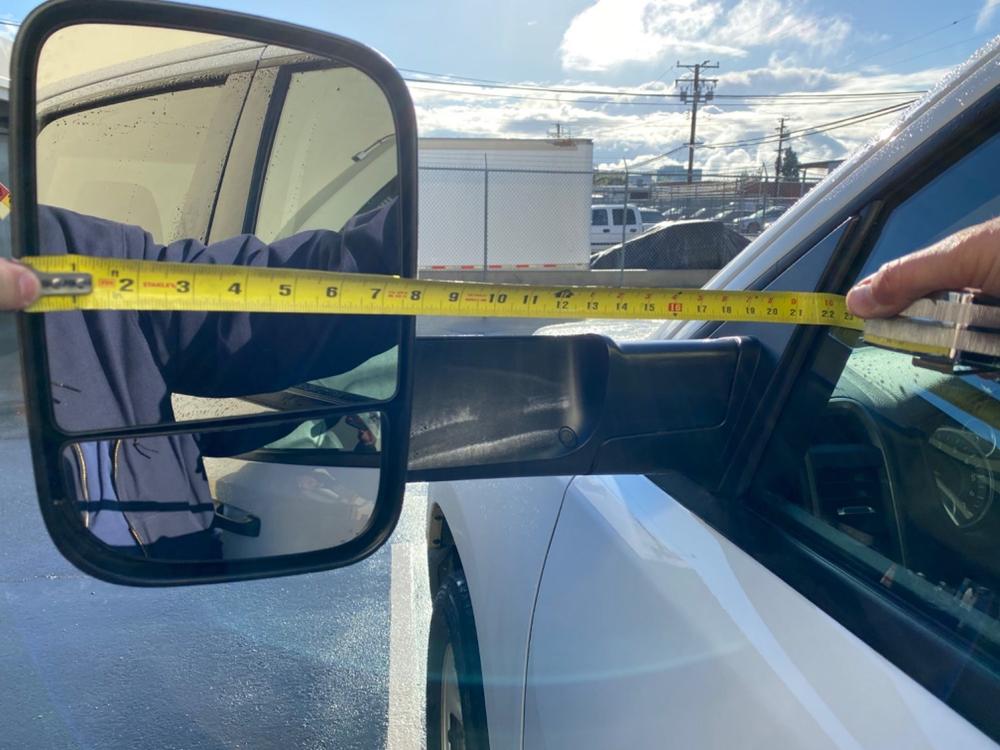 GM Style Dodge Ram 1500 Tow Mirrors (2019-2023) - Style 2 - Customer Photo From Tim Parker