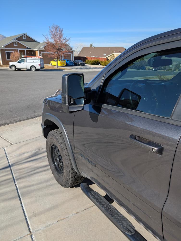 GM Style Dodge Ram 1500 Tow Mirrors (2019-2024) - Style 2 - Customer Photo From Dale Kaduk
