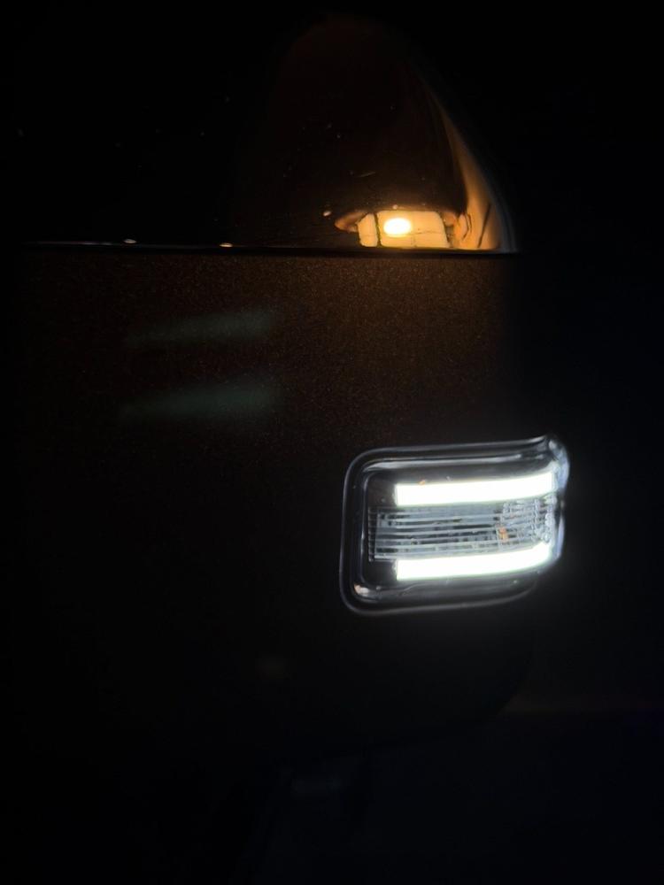 Ford Super Duty Tow Mirror Lights (2017-2026) - Strip or Switchback - Customer Photo From JOHN FISCHER