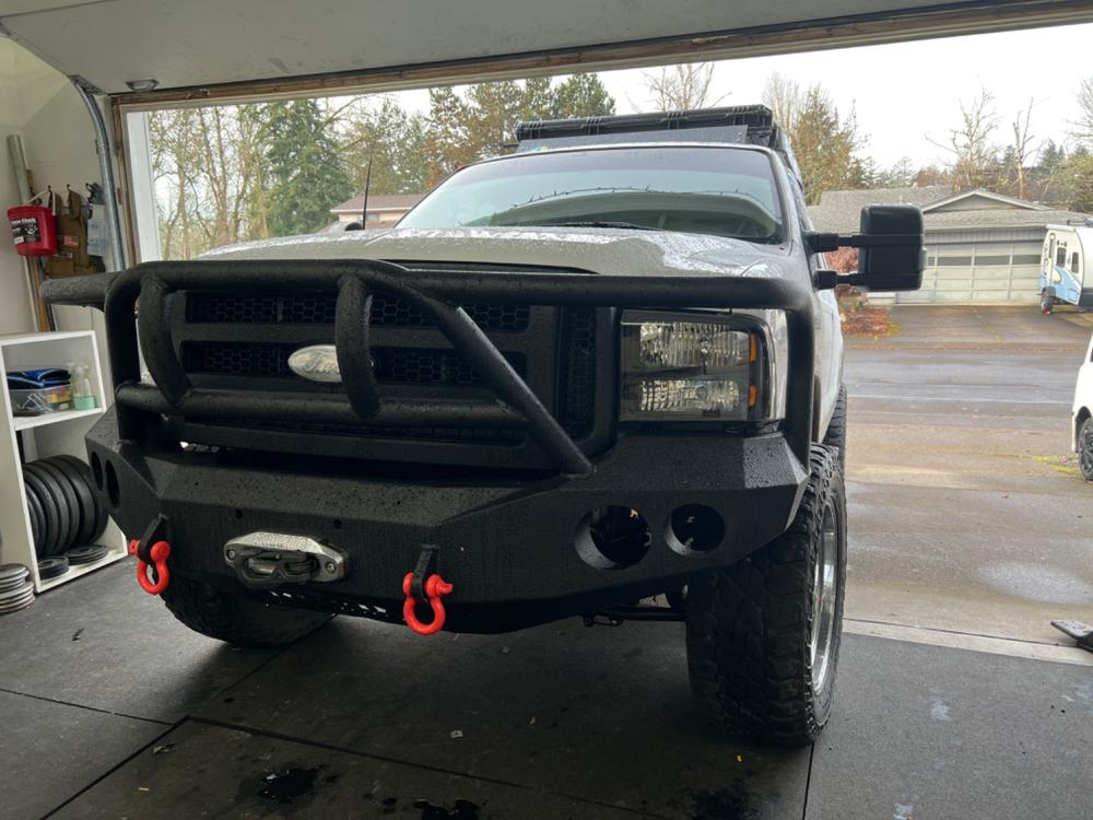 Ford F250/F350/F450/F550 Superduty (1999-2001) Tow Mirrors - 2008 Style (Door Buster 2022) - Customer Photo From Cody Taylor