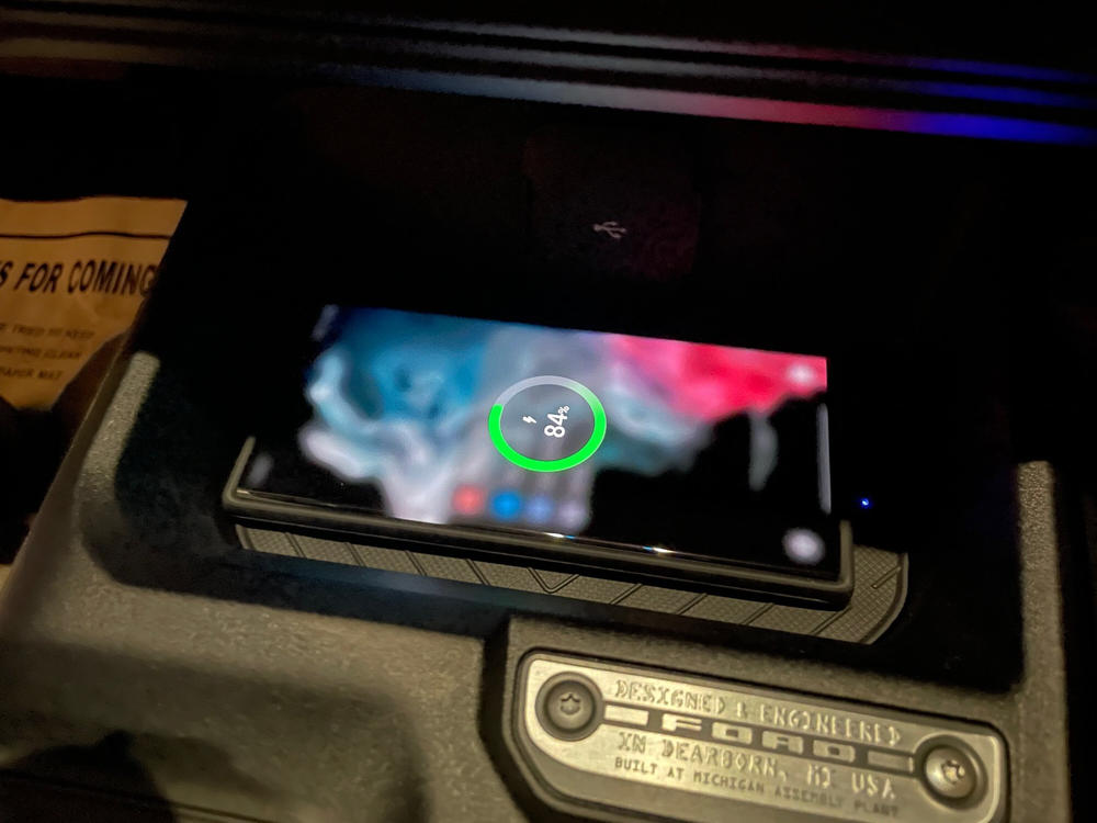 Ford Bronco Wireless Phone Charging Kit | 2021-2026 Ford Bronco - Customer Photo From Min Ahn