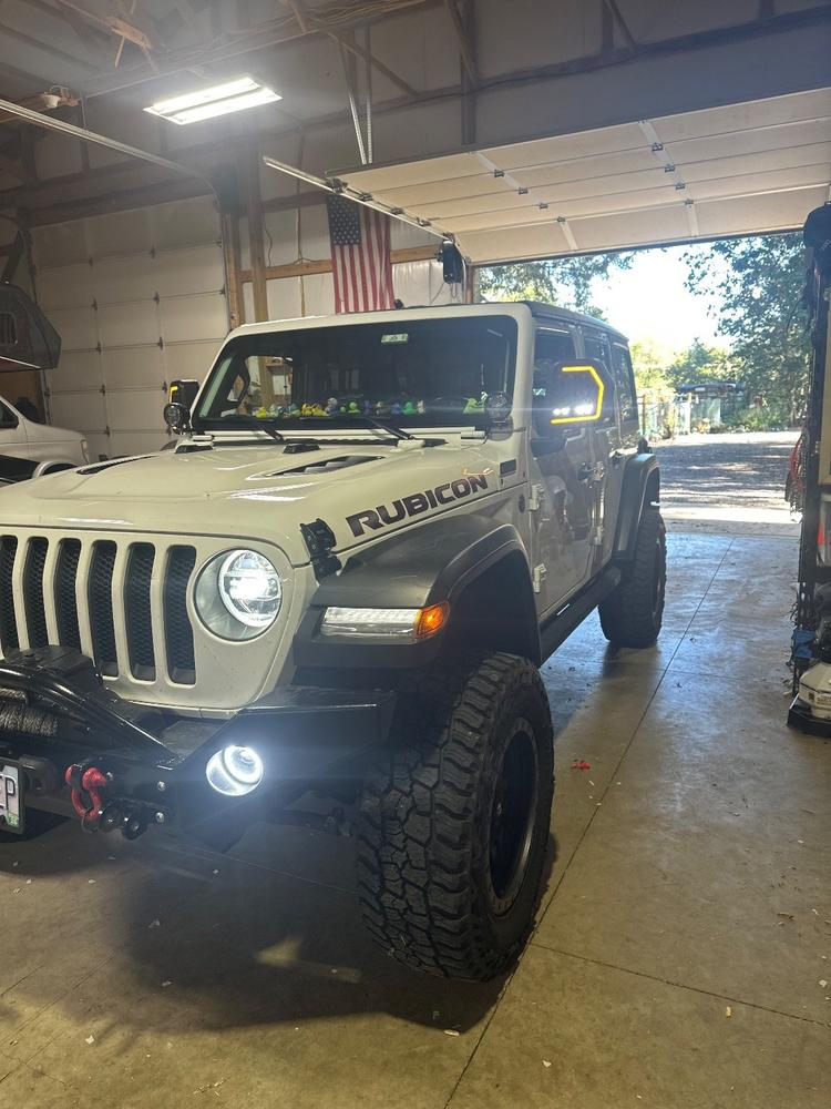 Jeep Wrangler JL/JLU Trail Mirrors (2018-2026) - Customer Photo From Bill Carothers