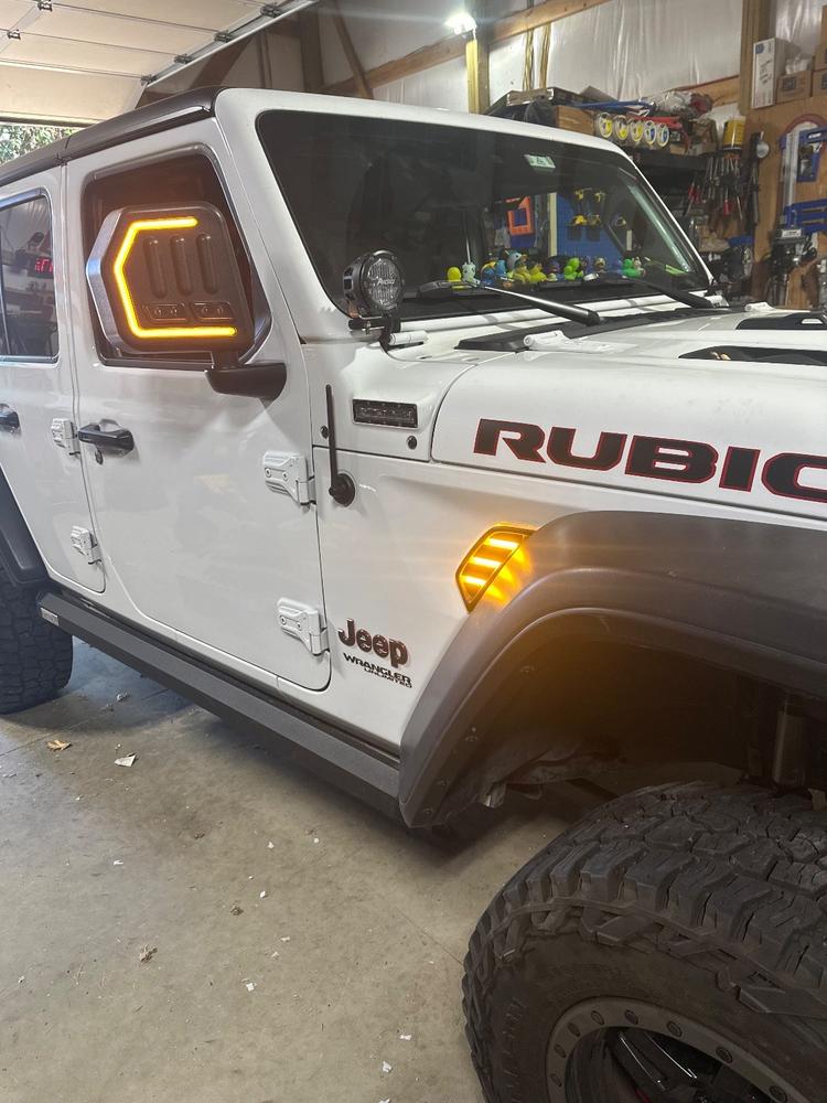 Jeep Wrangler JL/JLU Trail Mirrors (2018-2026) - Customer Photo From Bill Carothers