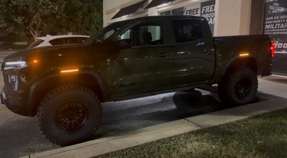 2023-2026 GMC Canyon Fender Lights - Smoked / Frosted - Customer Photo From Reed Webb