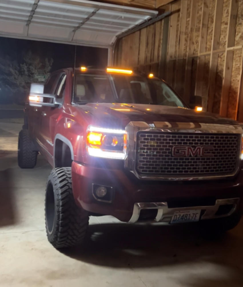 S-Series Cab Lights | 2015-2019 Chevy Silverado & GMC Sierra 2500/3500 - Customer Photo From Cody Schelin
