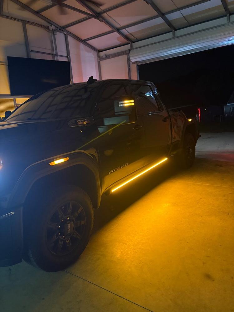 Lumastep M2 Powered Light Up Running Boards | 2020-2026 Chevy Silverado & GMC Sierra 2500/3500 - Customer Photo From Johnny Milam