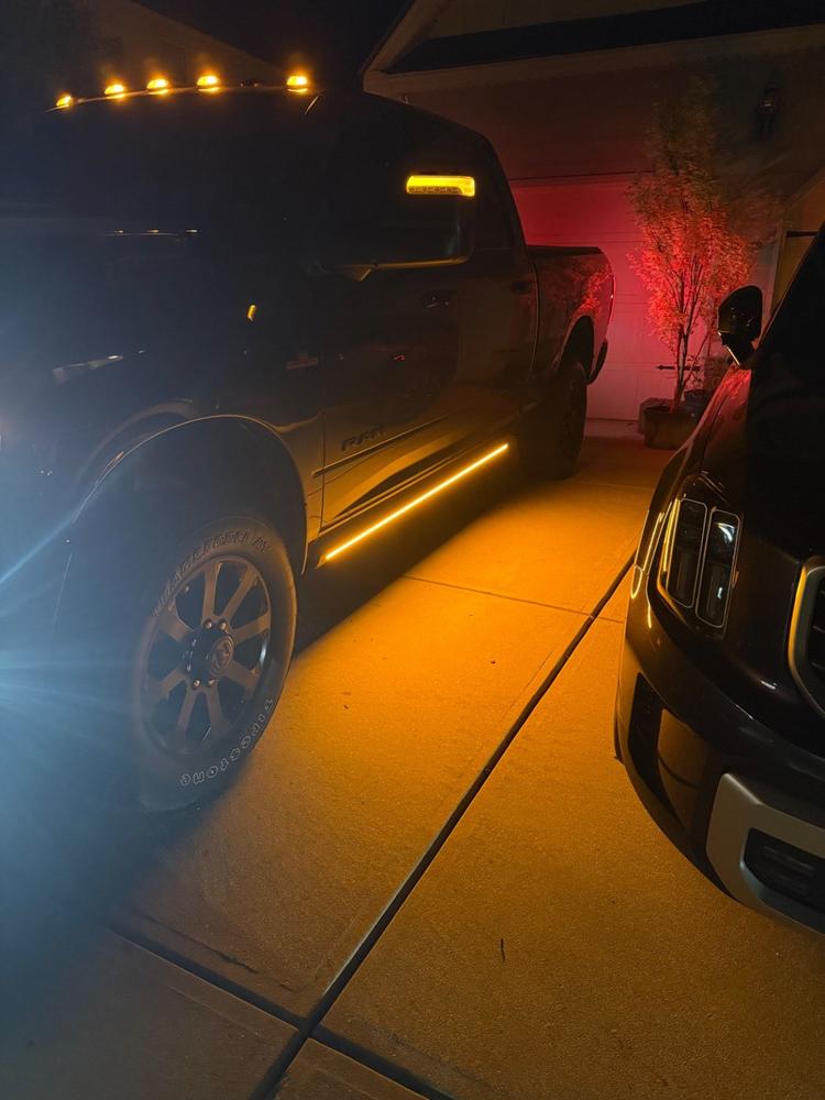 Lumastep M2 Powered Light Up Running Boards | 2019-2025 Dodge Ram 2500/3500 - Customer Photo From Jeff Burton