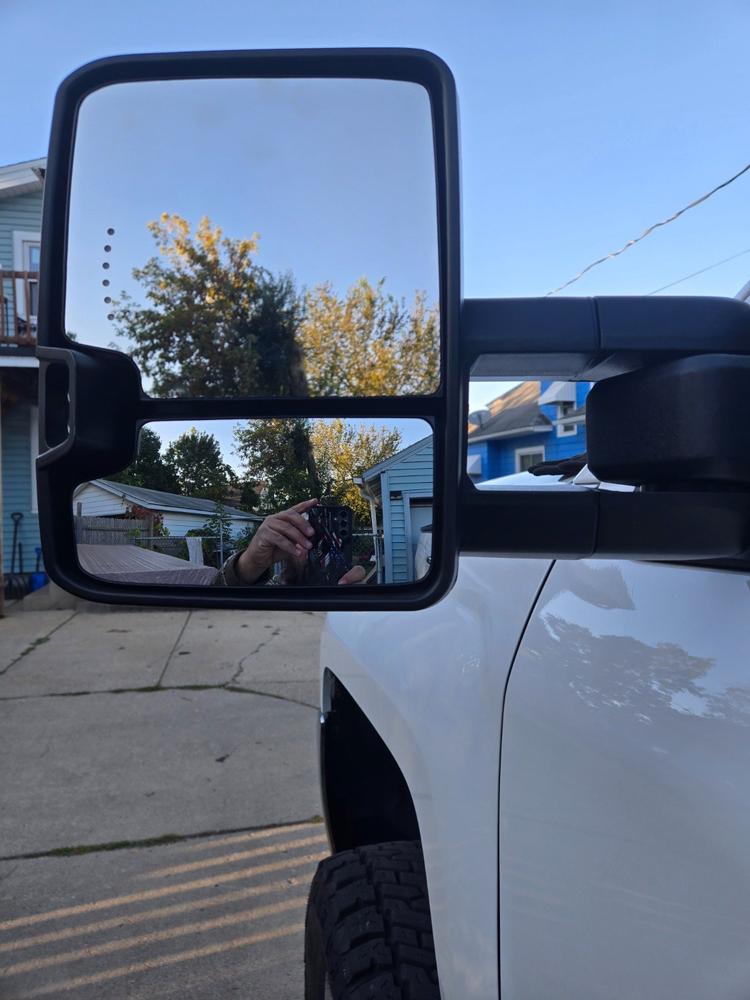 GM Tow Mirror Upper Glass (2015 Style) - Customer Photo From Ryan Digman