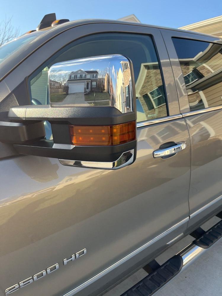 Tow Mirror Direct Replacement Marker Lights | 2014-2019 Chevy Silverado & GMC Sierra - Customer Photo From mark morgan