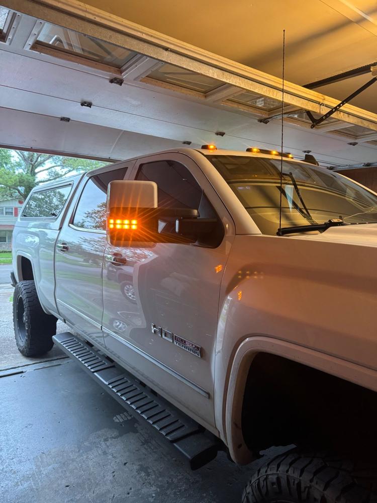 GM Tow Mirror Caps - Silverado & Sierra - Customer Photo From Alec Butler