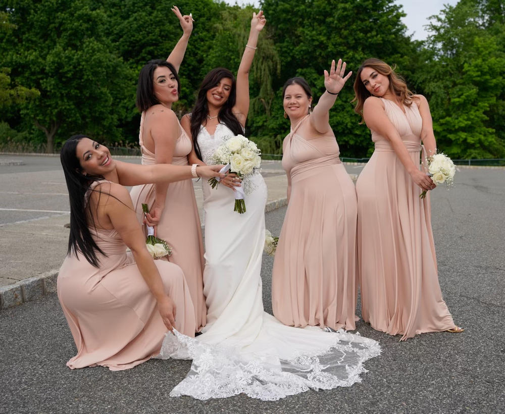 CHAMPAGNE VELVET Multiway Dress Copper Dress Bridesmaid Dress Infinity Dress  Twist Wrap Dress Prom Dress Convertible Dress Evening Gown -  Canada