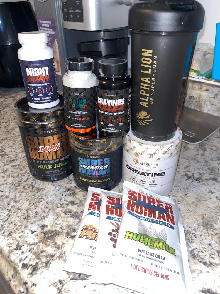 energy drink l carnitine Alpha Lion, Liquid Thermogenic, 15.72 oz, Burn2O Strawberry & Vanilla