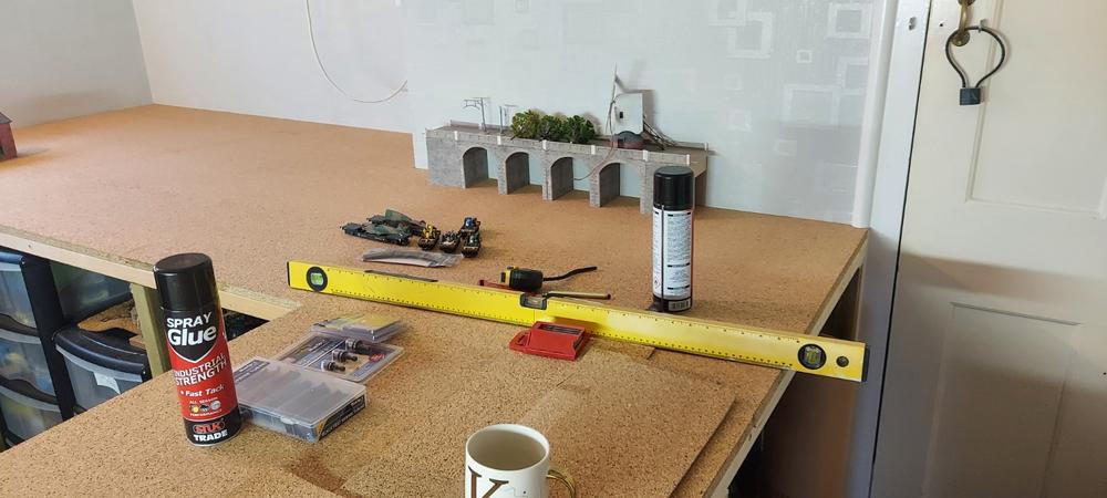 Model Railway Large Cork Roll - 1 Meter wide - 3 mm Thick - Customer Photo From Karl Turbayne