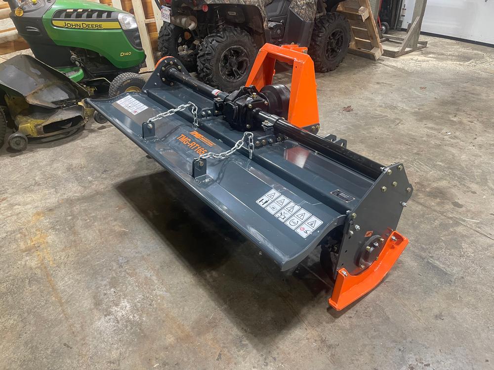 65" Rotary Tiller, 6" Tilling Depth, 3-Point Hitch, 30-50 HP Tractor, PTO shaft, Category 1 & 2 hookups - Customer Photo From Chris Edward Richard