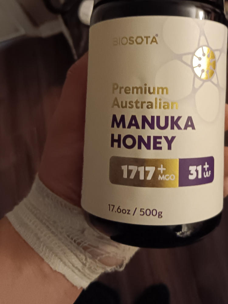 VIOLET GLASS - Certified Organic Manuka Honey (MGO 1717+) NPA 31+ - Customer Photo From Ryan Williamson
