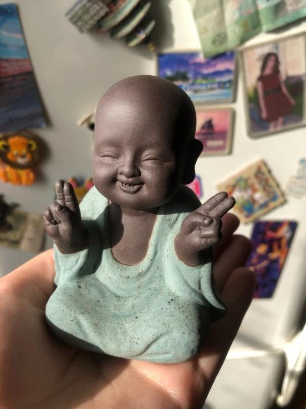 Statuette Mini Bouddha - Customer Photo From Martine