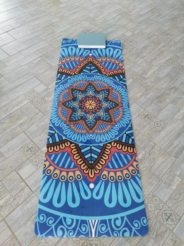 Tapis de Yoga Lotus Bleu - Customer Photo From Cotralie