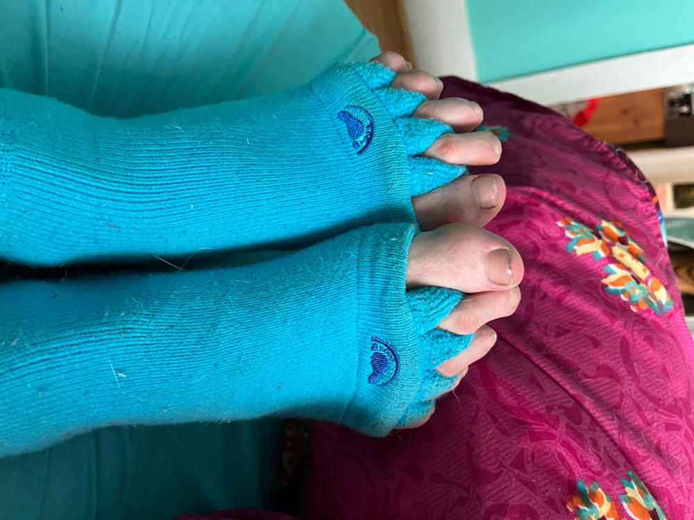Original Foot Alignment Socks Blue (Womens 7-9/Mens 5-8) Happy