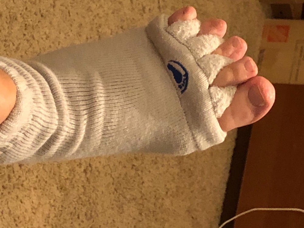 Light Grey Foot Alignment Socks - Customer Photo From Anonymous
