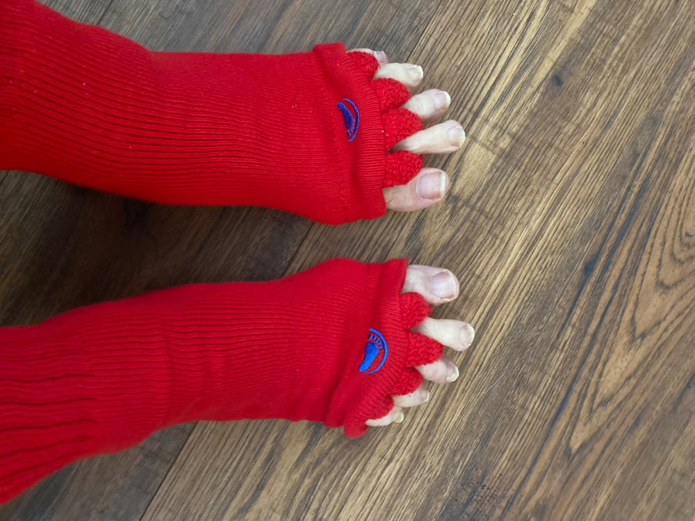 Red Foot Alignment Socks - Customer Photo From Anonymous