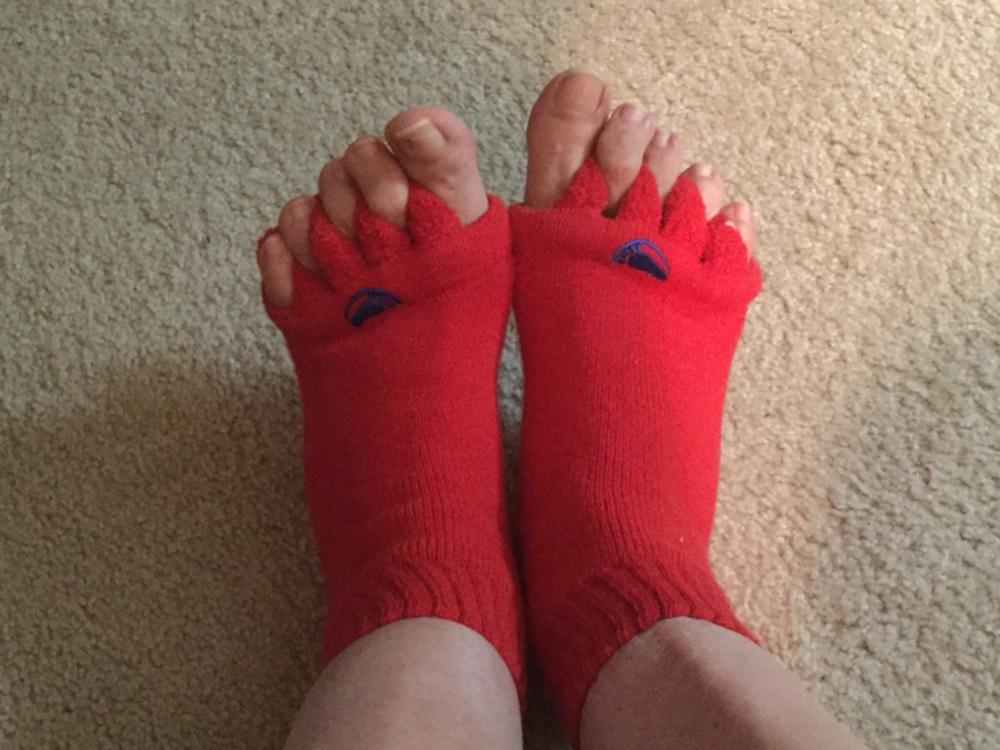 Red Foot Alignment Socks - Customer Photo From Anonymous