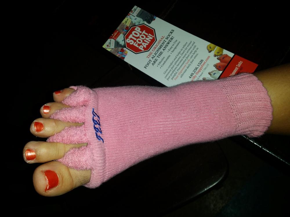 Pink Foot Alignment Socks - Customer Photo From Anonymous