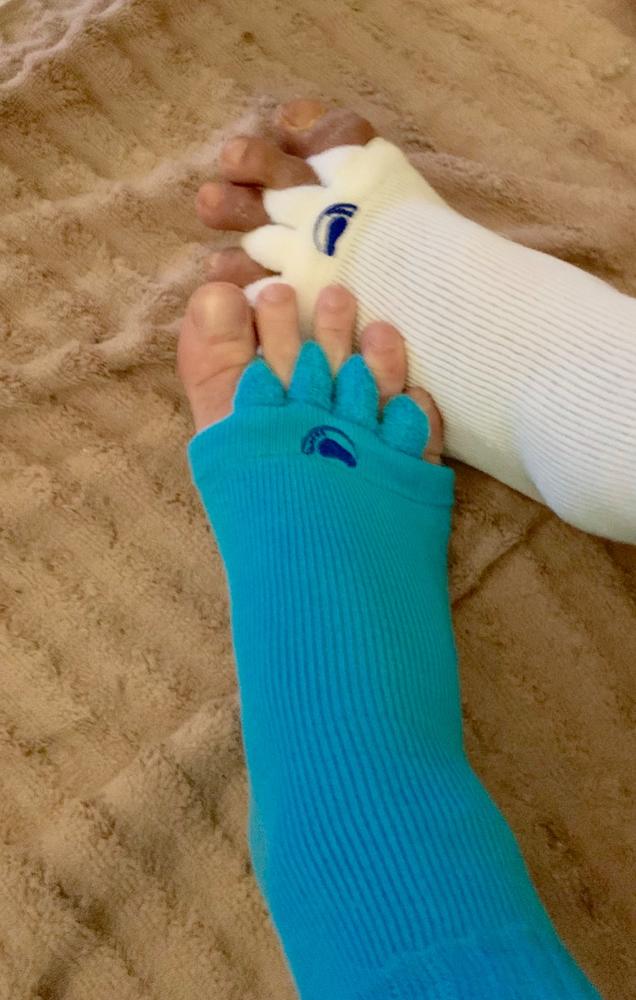 Pink Foot Alignment Socks - Customer Photo From Ed S.