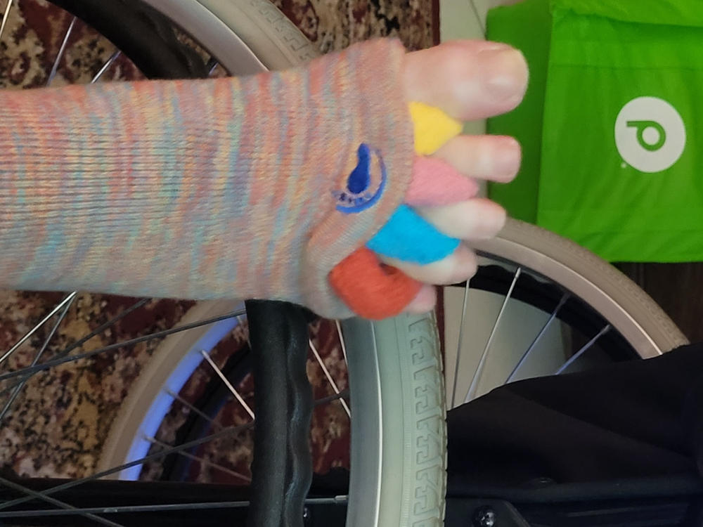 Multi Color Foot Alignment Socks - Customer Photo From Rebekah Jeffrey