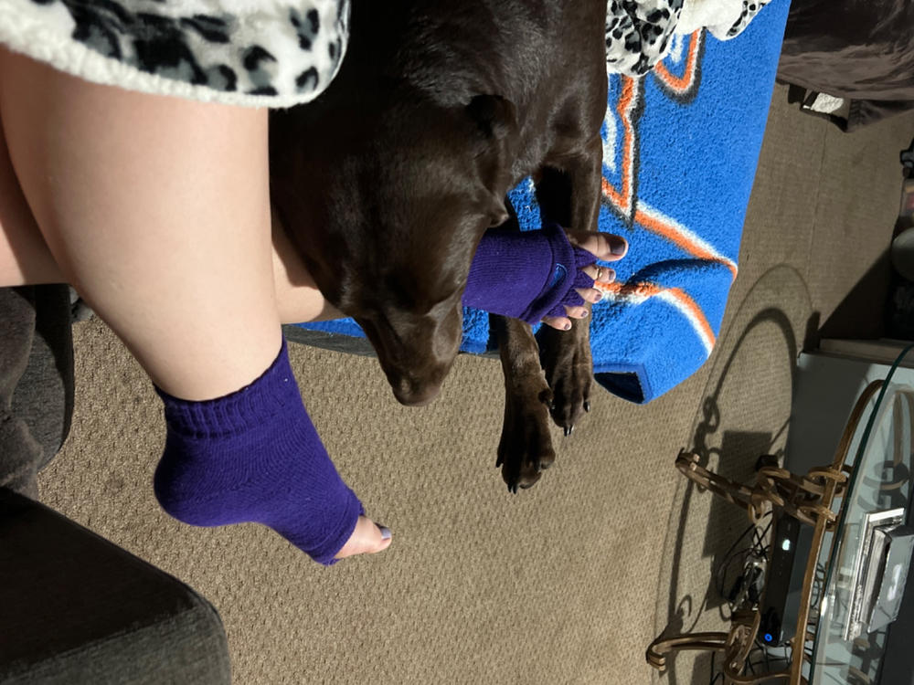 Purple Foot Alignment Socks - Customer Photo From Tami O hickey