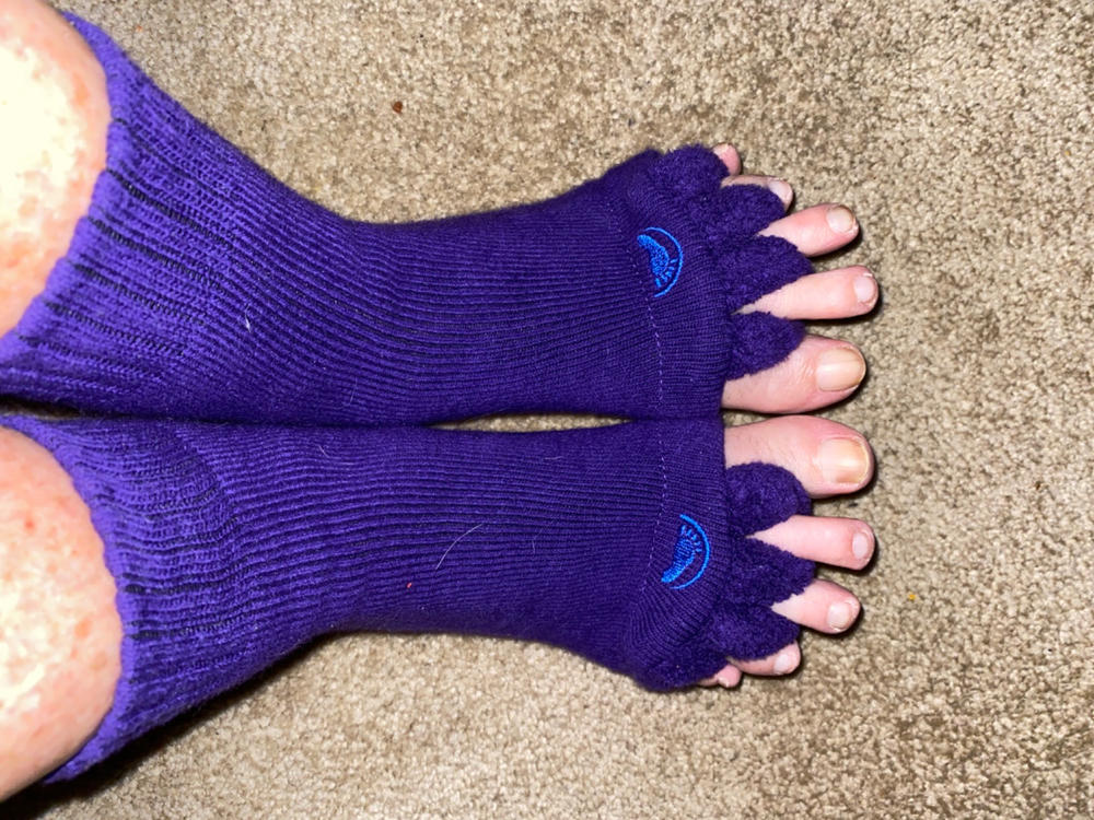 Relieve foot pain with Foot Alignment Socks in Purple. – My-Happy Feet ...