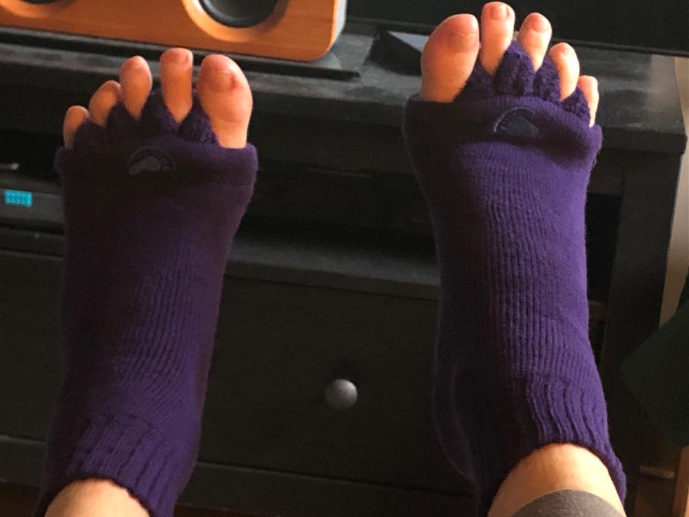 Purple Foot Alignment Socks - Customer Photo From Anonymous