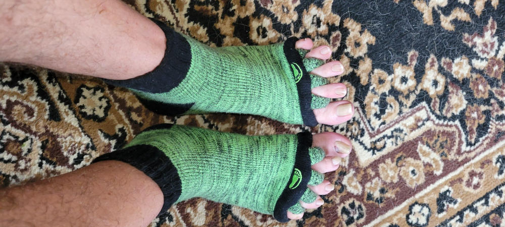 Green Foot Alignment Socks - Customer Photo From Michael Krieger