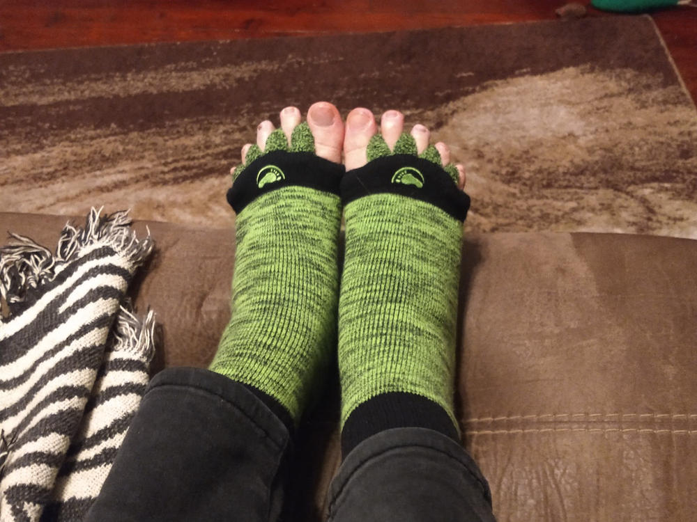 Green Foot Alignment Socks - Customer Photo From Courtney G.