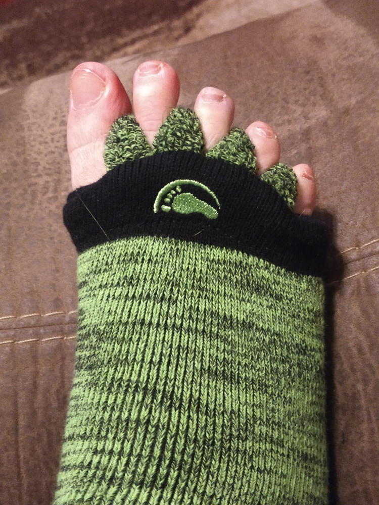 Green Foot Alignment Socks - Customer Photo From Courtney G.