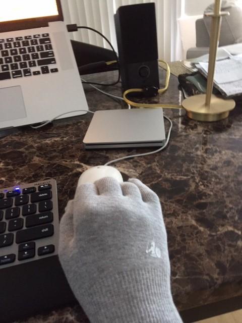 DefenderShield EMF Radiation Protection Gloves | Small - Customer Photo From Constance DeFotis