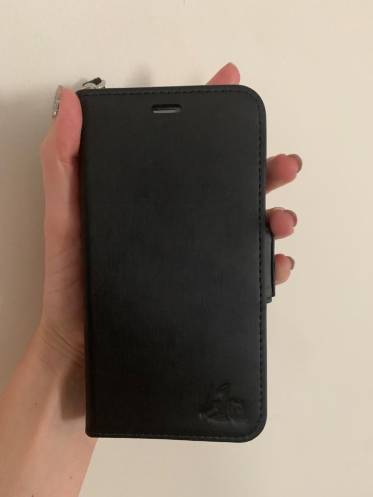 DefenderShield iPhone X SeriesEMF Protection + Radiation Blocking Case in Black | Vegan Leather - Customer Photo From Mary K Hill