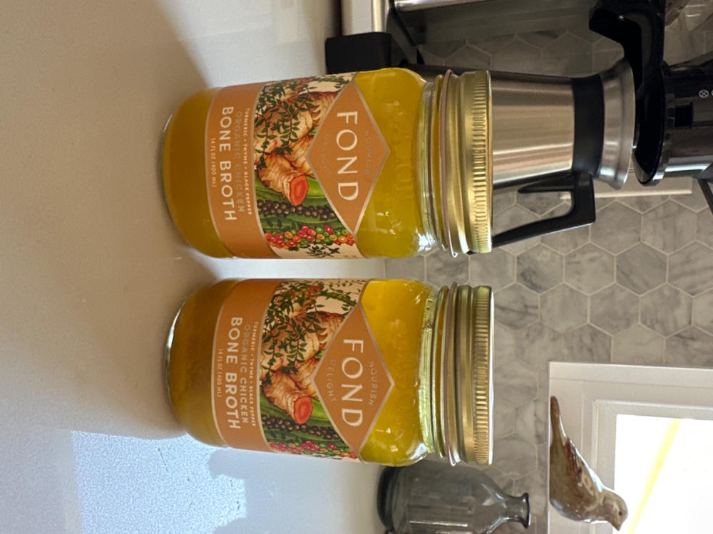 Regenerative Chicken Bone Broth - Turmeric & Black Pepper (Liquid Light) - 4 Jars - Customer Photo From Joyanne Postajian